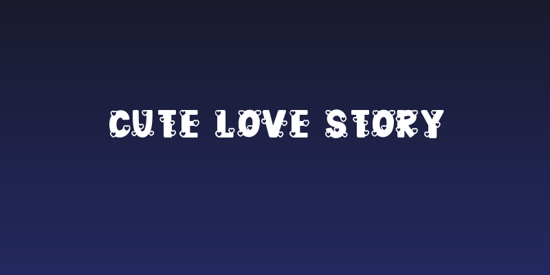 Cute Love Story Social Header