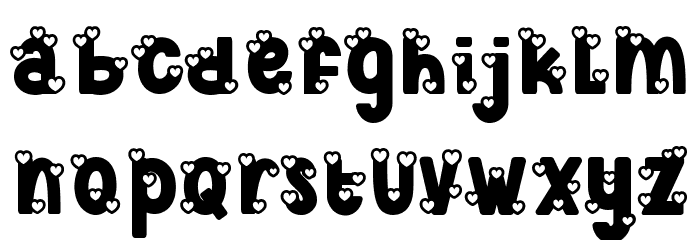 Cute Love Story Font LOWERCASE