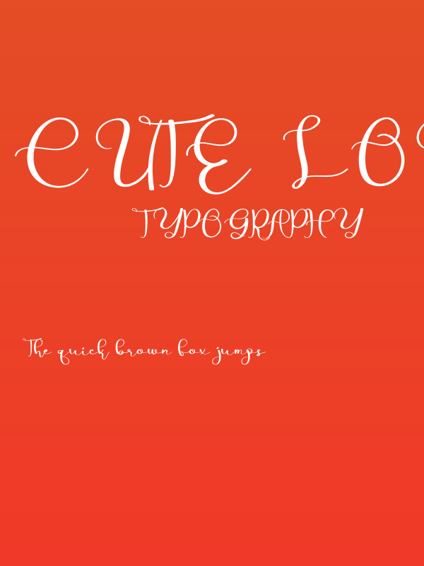 Cute Love Poster