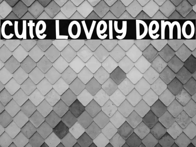 Cute Lovely Demo Font examples