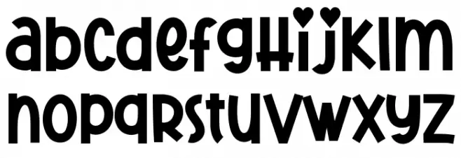 Cute Lovely Demo Fuentes MINÚSCULAS