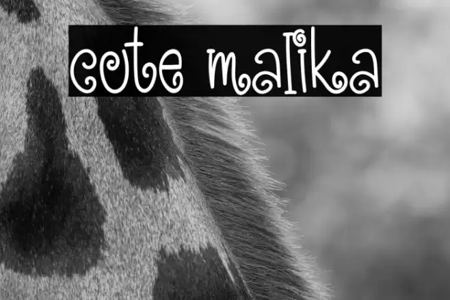 Cute Malika Font examples