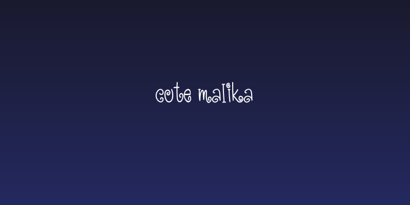 Cute Malika Social Header