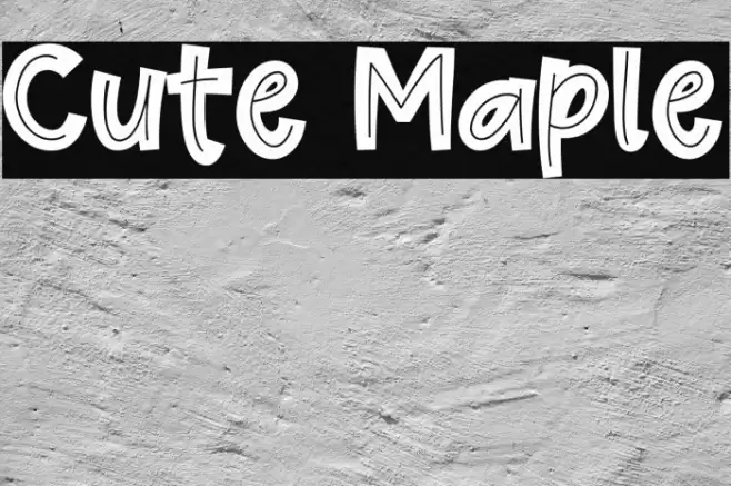 Cute Maple Font examples