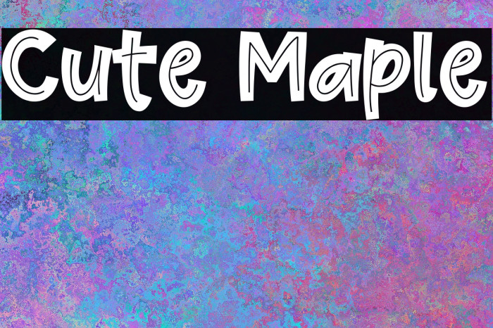 Cute Maple Example 2