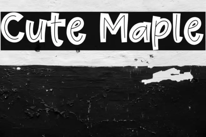 Cute Maple Font examples