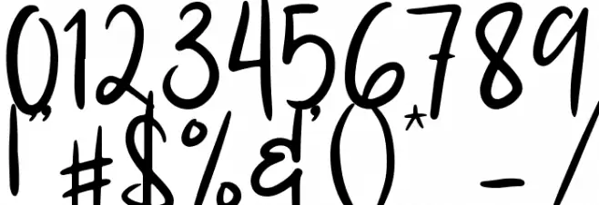 Cute Melody Font OTHER CHARS