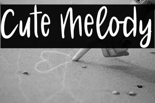Cute Melody Font examples