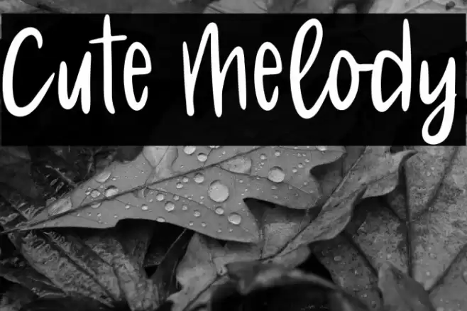 Cute Melody Font examples