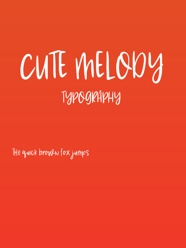 Cute Melody Poster