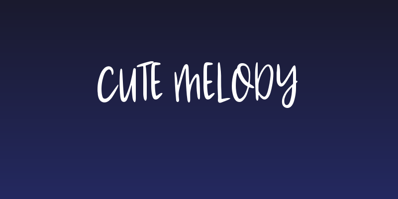 Cute Melody Social Header