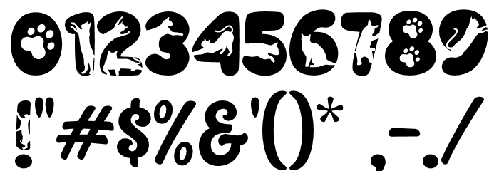 Cute Meow Font OTHER CHARS