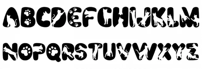 Cute Meow Schriftart Groß