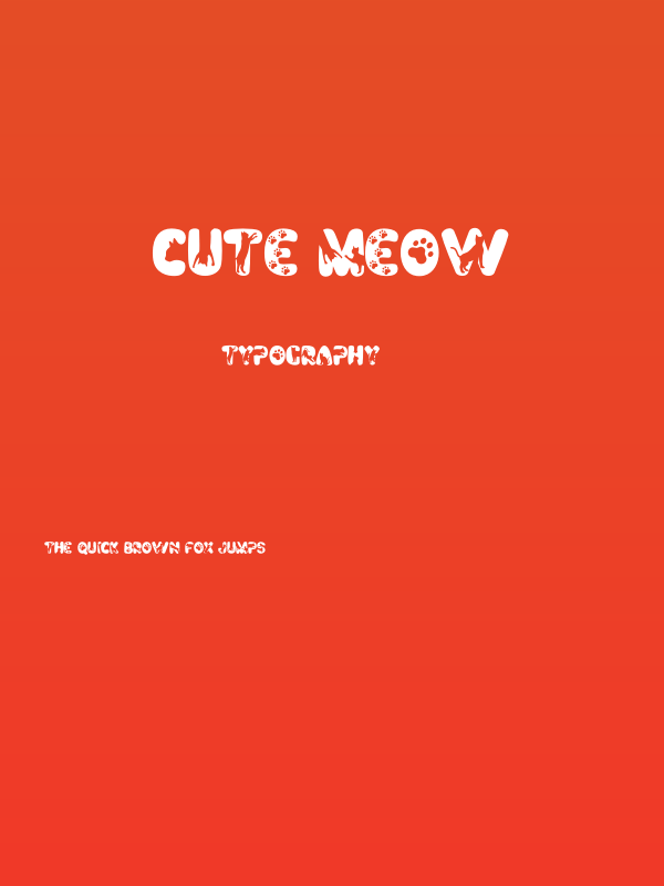 Cute Meow Poster