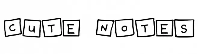 Cute Notes  免费字体下载