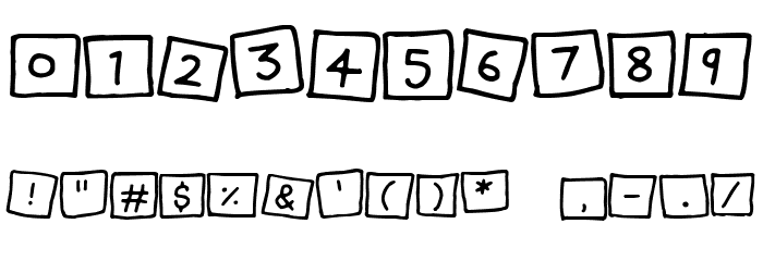 Cute Notes Font OTHER CHARS