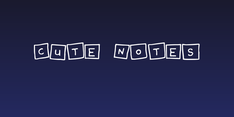Cute Notes Social Header