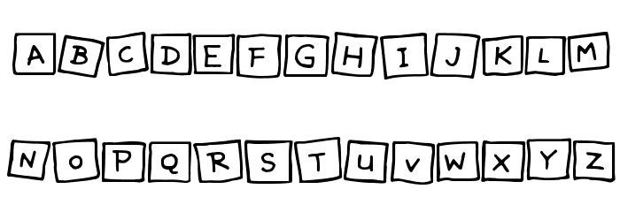 Cute Notes Font LOWERCASE