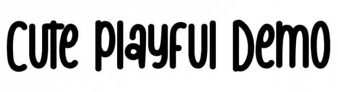 Cute Playful Demo  Frei Schriftart Herunterladen