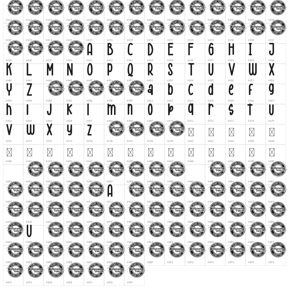 Cute Playful Demo Character Map