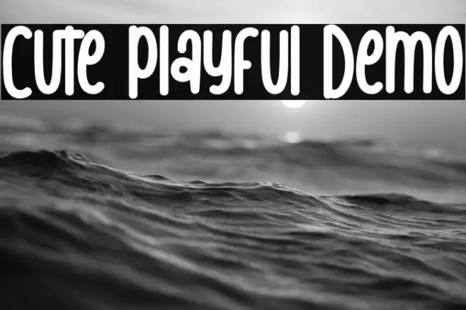 Cute Playful Demo Font examples