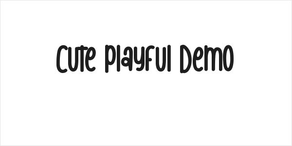 Cute Playful Demo Logo