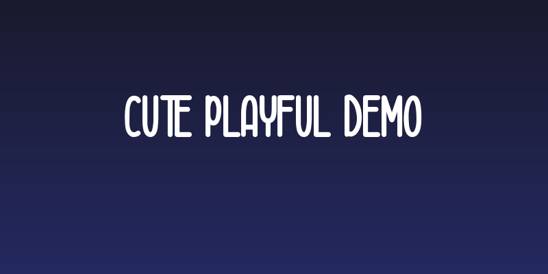 Cute Playful Demo Social Header