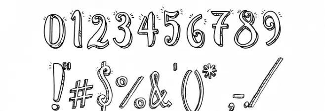 Cute Script Font OTHER CHARS