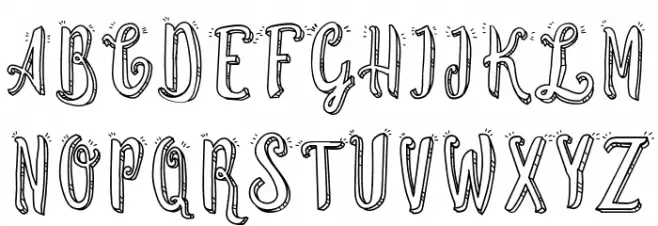 Cute Script Schriftart Groß