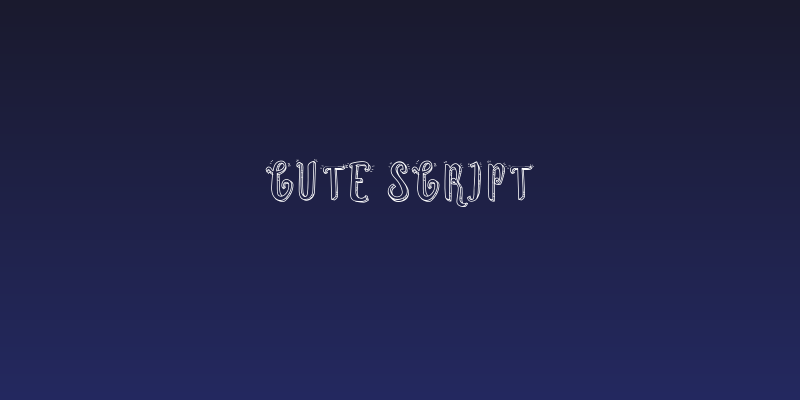 Cute Script Social Header