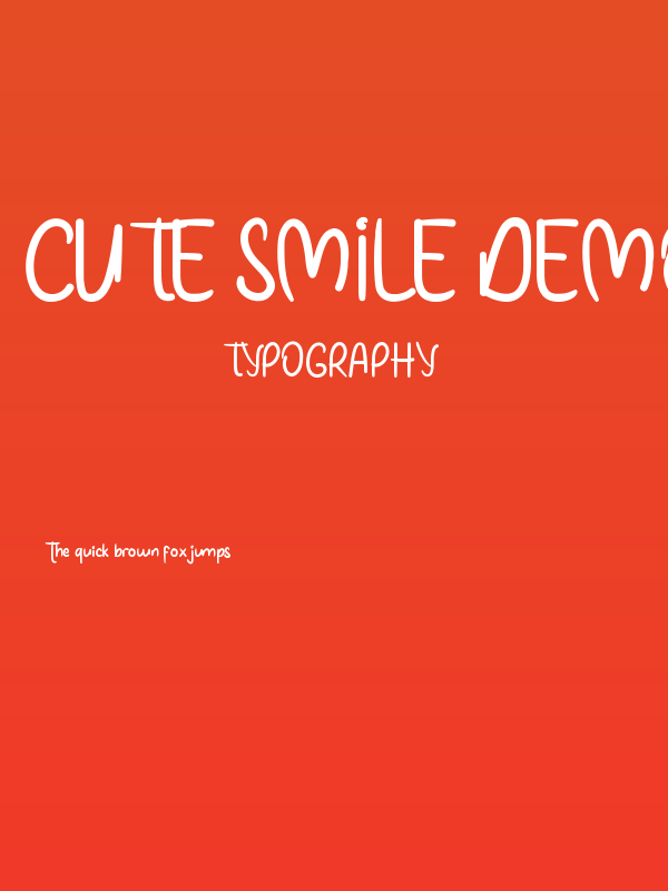 Cute Smile Demo Poster