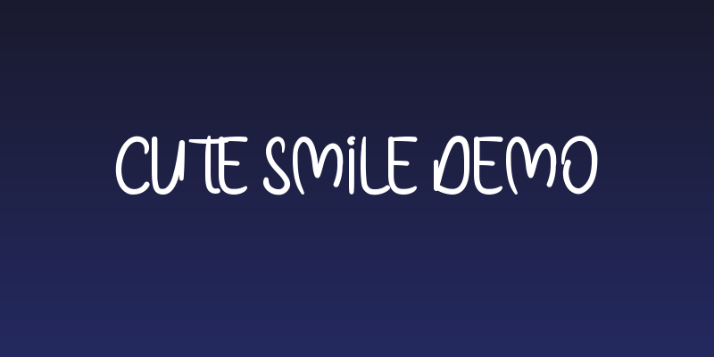 Cute Smile Demo Social Header