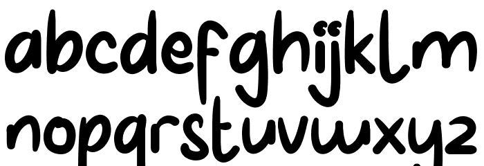 Cute Smile Demo Font LOWERCASE