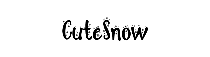 Cute Snow  font caratteri gratis