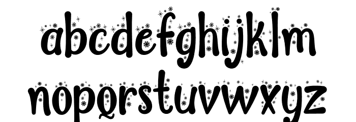 Cute Snow Font LOWERCASE
