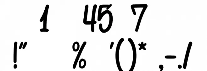 Cute Squishy Schriftart Anderer Schreiben