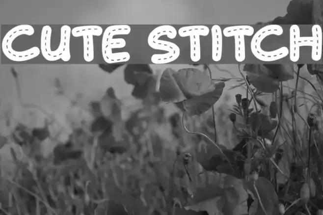 Cute Stitch Font examples