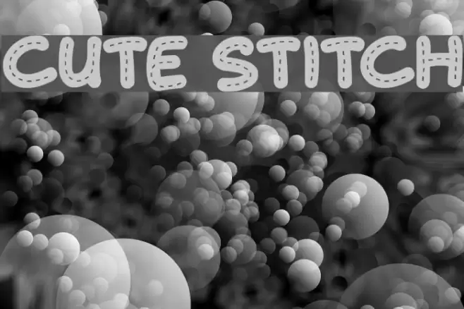 Cute Stitch Font examples