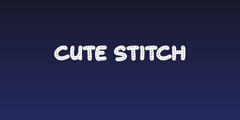 Cute Stitch Social Header