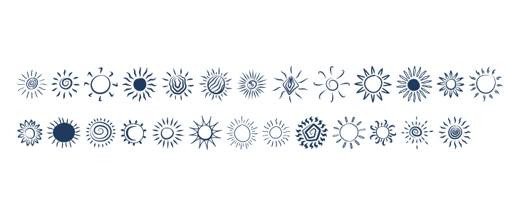 Cute Sun Uppercase