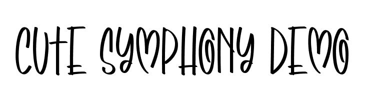 Cute Symphony Demo  تنزيل الخطوط