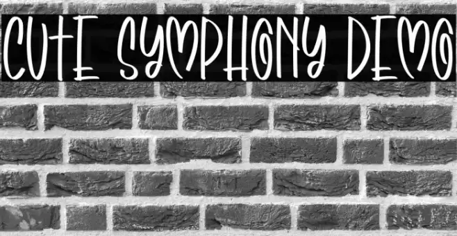 Cute Symphony Demo Font examples