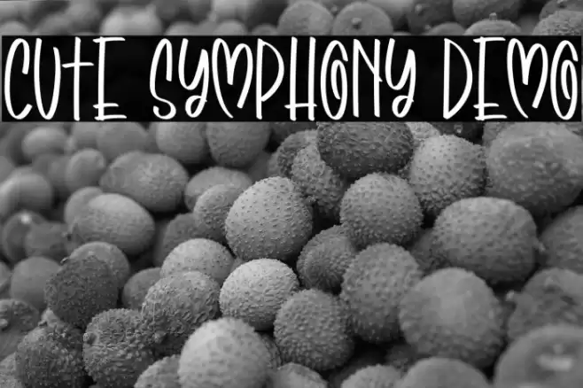 Cute Symphony Demo Font examples