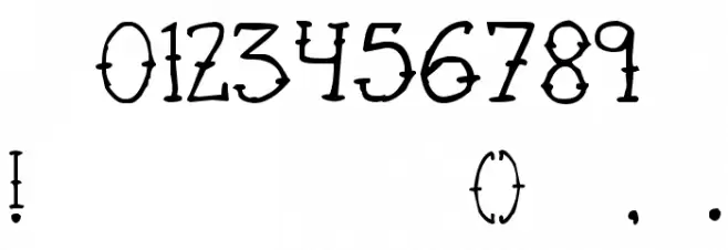 Cute Tattoo Font OTHER CHARS