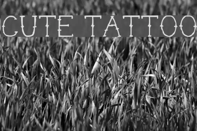 Cute Tattoo Font examples