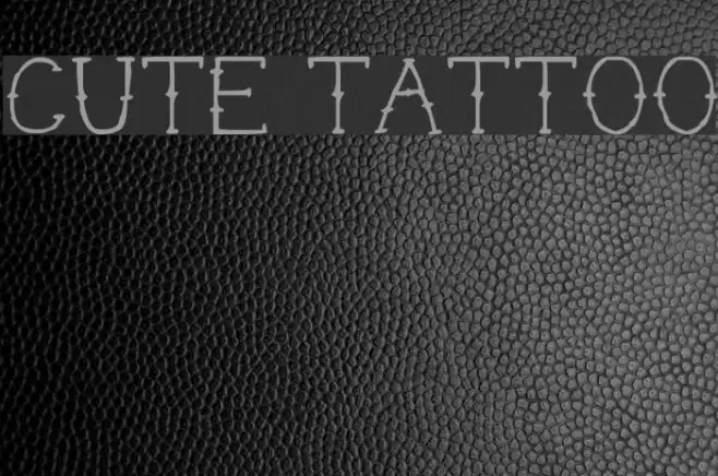 Cute Tattoo Font examples