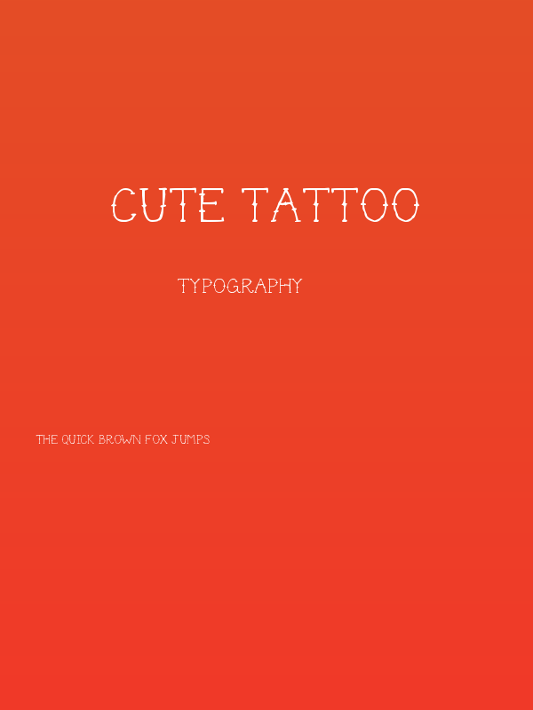 Cute Tattoo Poster
