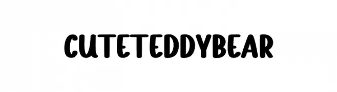Cute Teddy Bear  Frei Schriftart Herunterladen