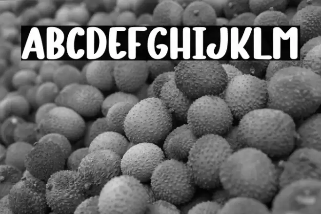 Cute Teddy Bear Font examples