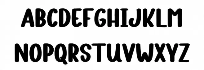 Cute Teddy Bear Caratteri MINUSCOLO